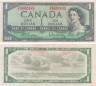  Бона. Канада 1 доллар 1954 год. Елизавета II. (VF) 
