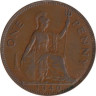  Великобритания. 1 пенни 1940 год. 