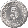  Малайя. 5 центов 1943 год. 