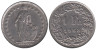  Швейцария. 1 франк 1968 год. Гельвеция. 