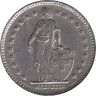  Швейцария. 1 франк 1968 год. Гельвеция. 