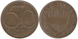 Австрия. 50 грошей 1986 год.