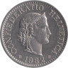  Швейцария. 10 раппенов 1982 год. Гельвеция. 