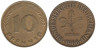  ФРГ. 10 пфеннигов 1966 год. (F) 