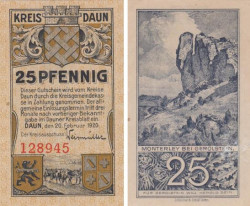 Бона. Германия. Даун 25 пфеннигов 1920 год. Нотгельд. (XF)
