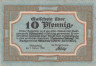  Бона. Германия. Хехшайд 10 пфеннигов 1920 год. Нотгельд. (VF) 