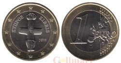 Кипр. 1 евро 2011 год. Помосский идол.