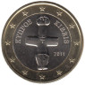  Кипр. 1 евро 2011 год. Помосский идол. 