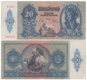  Бона. Венгрия 20 пенгё 1941 год. Девушка. (VF) 