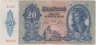  Бона. Венгрия 20 пенгё 1941 год. Девушка. (VF) 