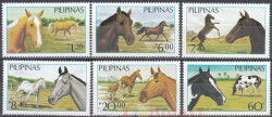 Набор марок. Филиппины. Филиппинские лошади. 6 марок.