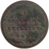  Дания. 1 ригсбанкскиллинг 1813 год. Фредерик VI. 