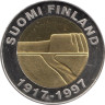  Финляндия. 25 марок 1997 год. 80 лет Независимости. 