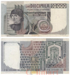 Бона. Италия 10000 лир 1978 год. Портрет мужчины. (G-VG- разрывы)