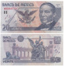  Бона. Мексика 20 песо 1999 год. Бенито Хуарес. (F) 