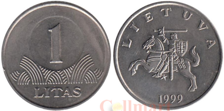  Литва. 1 лит 1999 год. 