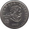  Канада. 25 центов 2007 год. XXI зимние Олимпийские Игры, Ванкувер 2010 - Биатлон. 