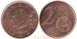 Бельгия. 2 евроцента 2013 год. Альберт II.