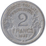  Франция. 2 франка 1947 год. Тип Морлон. Марианна. (B) 