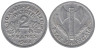  Франция. 2 франка 1944 год. Режим Виши. (B) 