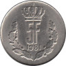  Люксембург. 5 франков 1981 год. Великий герцог Жан. 