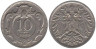  Австрия. 10 геллеров 1909 год. 