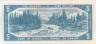  Бона. Канада 5 долларов 1954 год. Елизавета II. (VF) 