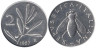  Италия. 2 лиры 1987 год. Пчела. 
