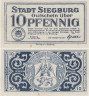  Бона. Германия. Зигбург 10 пфеннигов 1921 год. Нотгельд. (VF) 