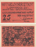  Бона. Германия. Вестербург 25 пфеннигов 1920 год. Нотгельд. (XF) 