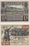  Бона. Германия. Бад-Зульца 75 пфеннигов 1921 год (серия E). Нотгельд. (XF) 