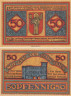  Бона. Германия. Трир 50 пфеннигов 1921 год (вариант 1). Нотгельд. (XF) 