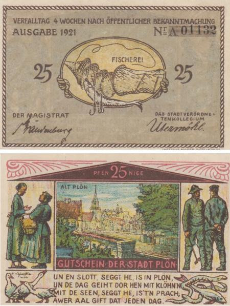  Бона. Германия. Плён 25 пфеннигов 1921 год. Нотгельд. (XF) 