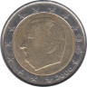  Бельгия. 2 евро 2000 год. Альберт II. 