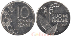Финляндия. 10 пенни 1995 год. Ландыш.