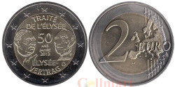 Германия. 2 евро 2013 год. 50 лет подписанию Елисейского договора. (F)