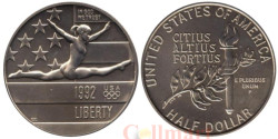 США. 1/2 доллара 1992 год. XXV летние Олимпийские Игры, Барселона 1992. (P)