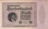  Бона. Германия (Веймарская республика) 100.000 марок 1923 год. Кауфман (Купец) Георг Гизе. (6-значный серийный номер) (F-VF) 