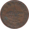  Швеция. 1/3 скиллинга банко 1851 год. Король Оскар I. 