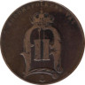  Швеция. 5 эре 1876 год. Король Оскар II. 