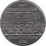  Канада. 1 доллар 1982 год. 115 лет конституции Канады. 