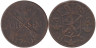 Швеция. 2 эре 1760 год. Король Адольф Фредрик. 