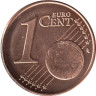  Финляндия. 1 евроцент 2007 год. Геральдический лев. 