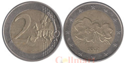 Финляндия. 2 евро 2007 год. Морошка.