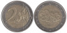  Финляндия. 2 евро 2007 год. Морошка. 
