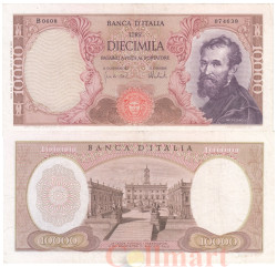 Бона. Италия 10000 лир 1973 год. Микеланджело. (VF)