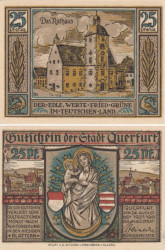 Бона. Германия. Кверфурт 25 пфеннигов 1921 год. Нотгельд. (XF)