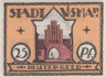  Бона. Германия. Висмар 25 пфеннигов 1921 год. Нотгельд. (XF) 
