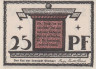  Бона. Германия. Висмар 25 пфеннигов 1921 год. Нотгельд. (XF) 