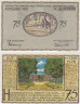  Бона. Германия. Плён 75 пфеннигов 1921 год. Нотгельд. (XF) 
